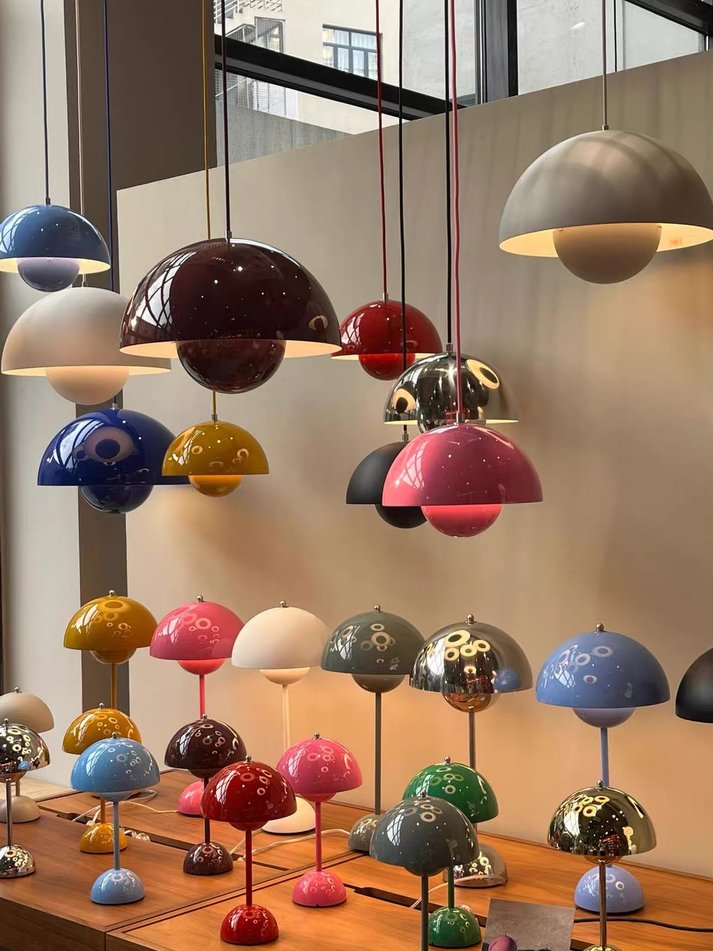 Pendant design lamp Flowerpot by Verpan Panton