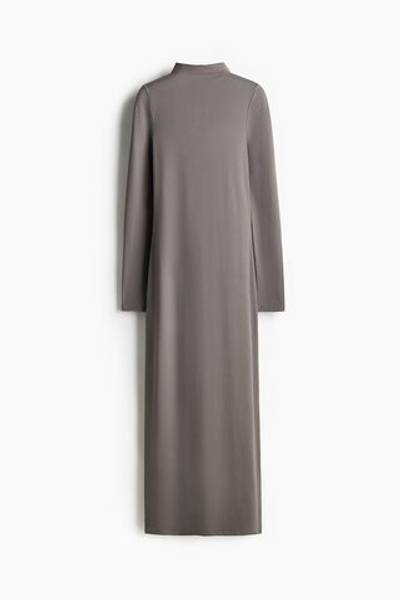 Платье макси с воротником-полуводолазкой - H&M