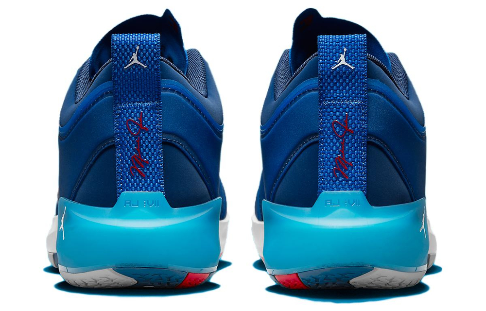 Jordan Air Jordan 37 Basketball Shoes Men Low Top Blue