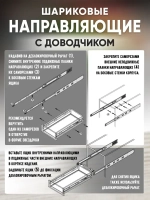 Шариковые направляющие 45х500мм с доводчиком FGV — купить в Якутске | Все для мебели