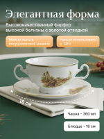 Набор бульоных пар "Bernadotte" Охотничьи сюжеты 360мл 18см