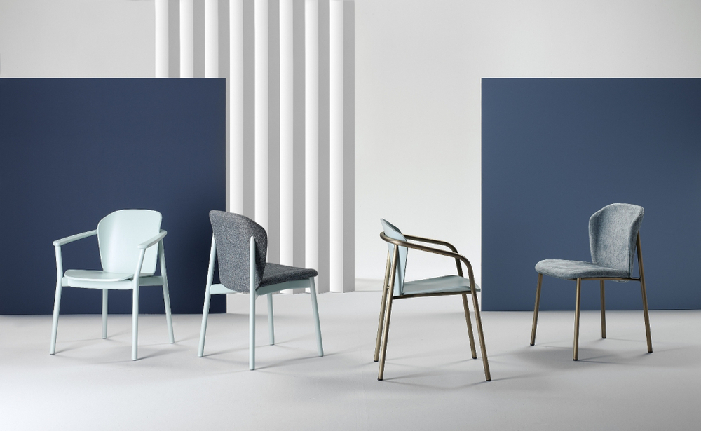 Кресло деревянное Scab Design Finn Metal Wood, матовое золото, черный ясень