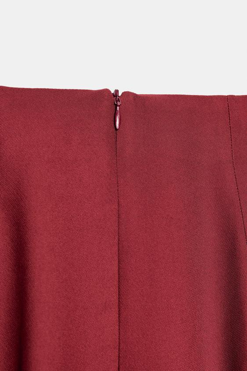 ZARA ЮБКА МИДИ — ZW COLLECTION, БУРГУНДИ