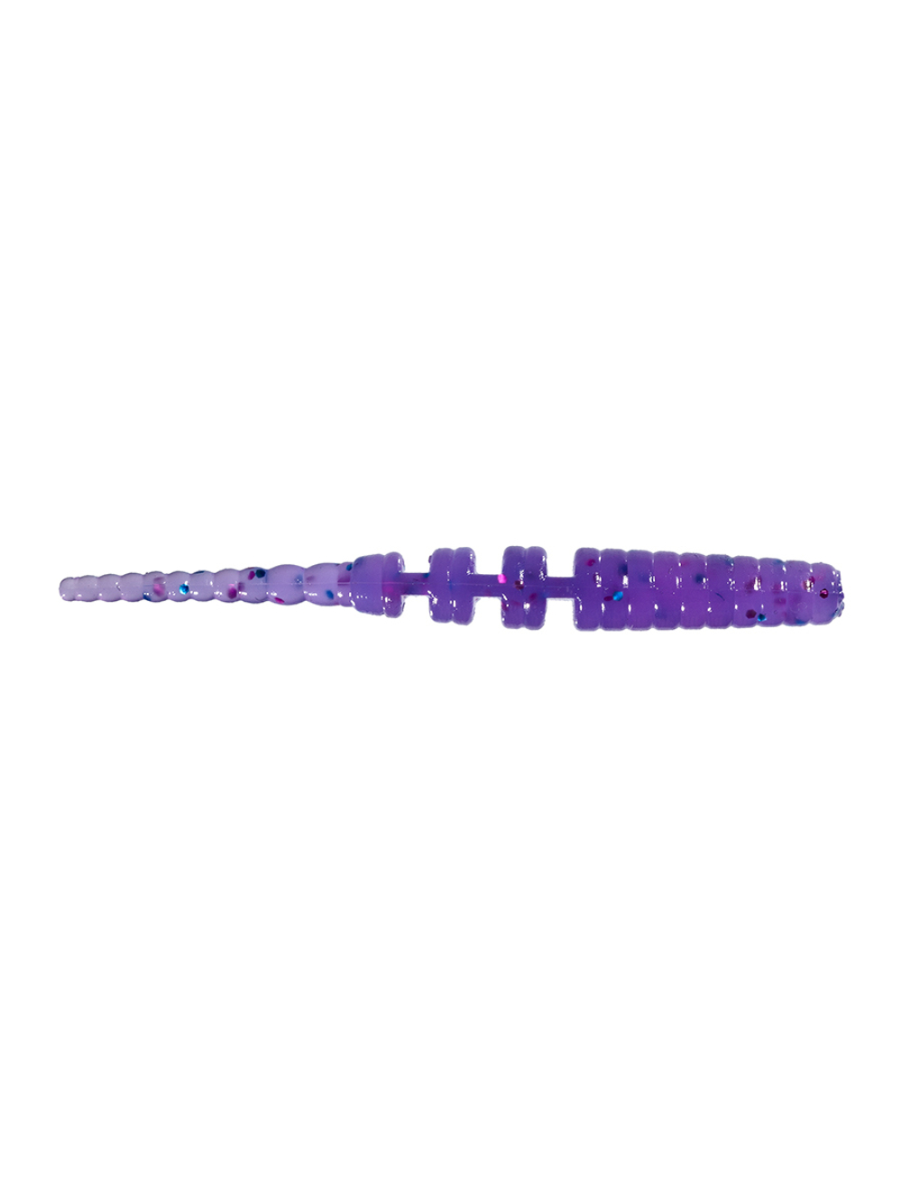 Приманка ZUB-CRAZY LEECH 30мм(1,2")-20шт, (цвет 610) фиолетовый с блестками