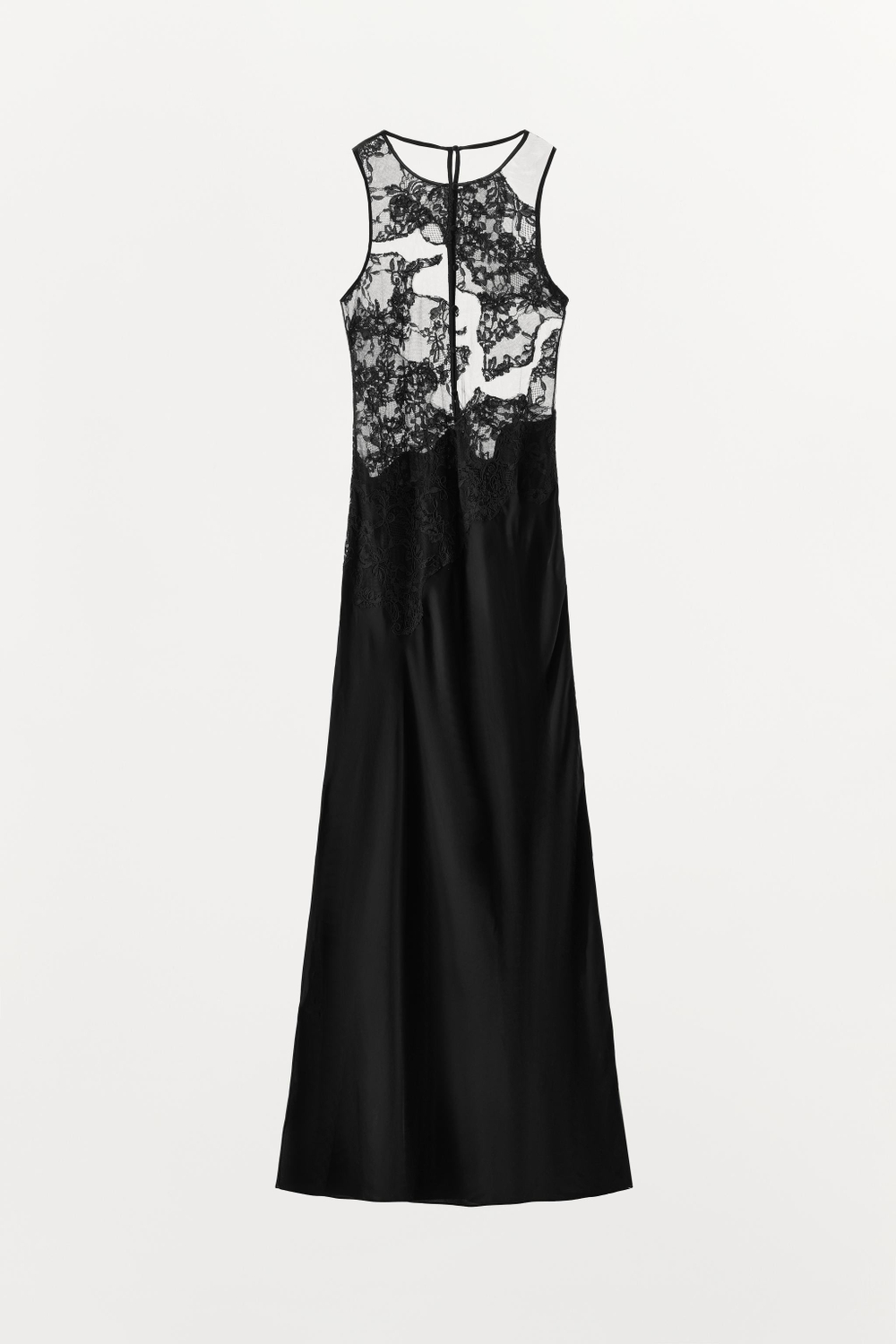 ДЛИННОЕ ПЛАТЬЕ С КРУЖЕВНОЙ ОТДЕЛКОЙ — ZW COLLECTION — ZARA