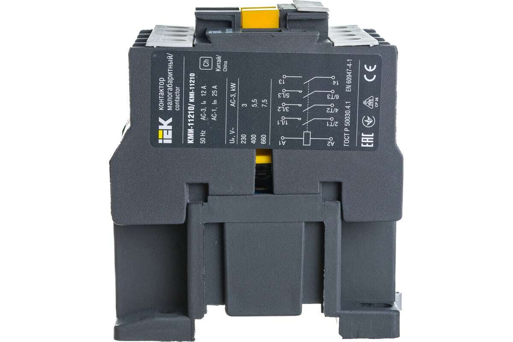 Контактор КМИ-11210 12А 230В/АС3 1НО IEK