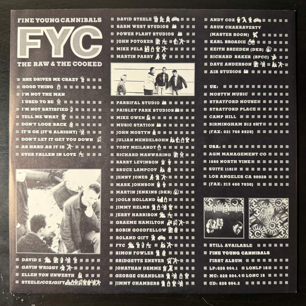 Виниловая пластинка Fine Young Cannibals - The Raw & The Cooked LP