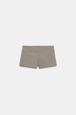 ZARA МИНИ-ШОРТЫ, СЕРО-КОРИЧНЕВЫЙ