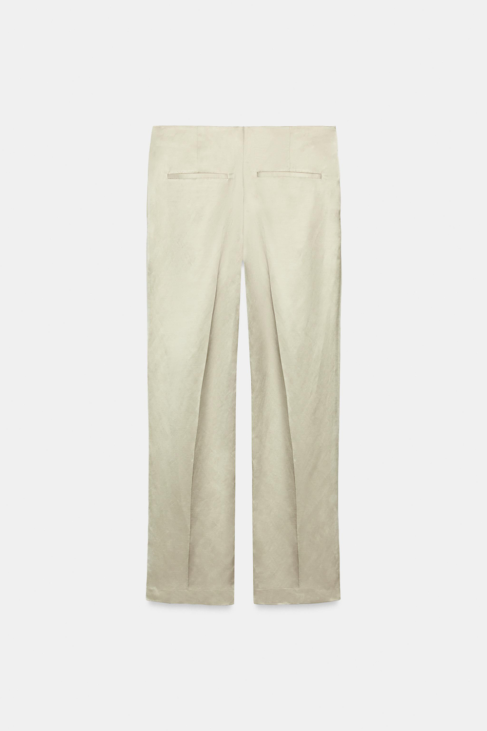 БРЮКИ ПРЯМОГО КРОЯ ИЗ СМЕСОВОГО ЛЬНА — ZW COLLECTION — ZARA