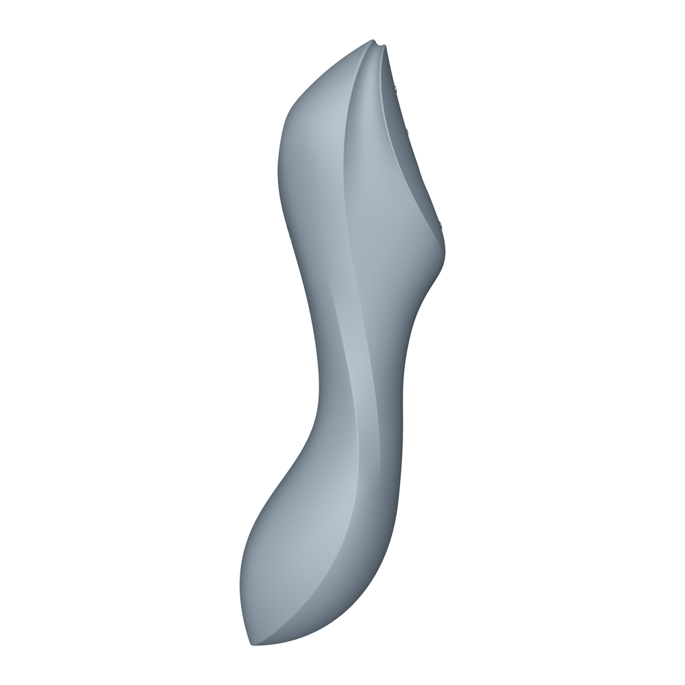 Вакуумно-клиторальный вибромассажер Satisfyer Curvy Trinity 3, серый