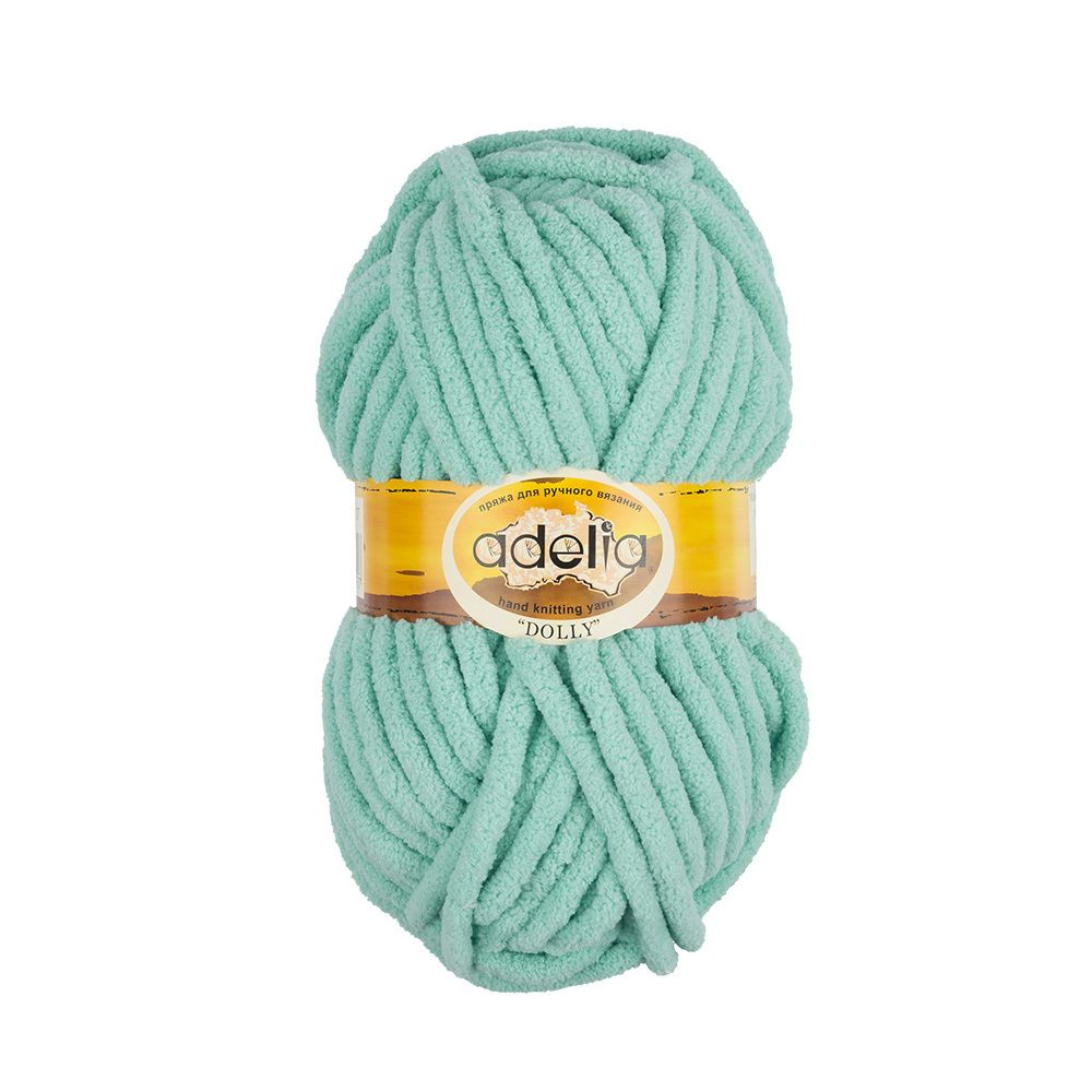 Пряжа Adelia Dolly / уп.5 мот. по 100г, 40м, 07 св.зеленый Пряжа Adelia Dolly / уп.5 мот. по 100г, 40м, 07 св.зеленый