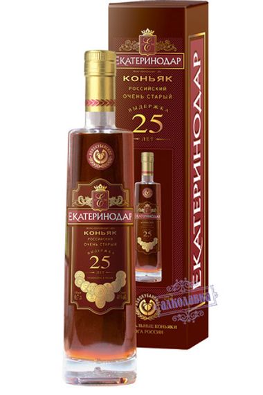 Коньяк Новокубанский Екатеринодар 25 лет выдержки 0,7 л