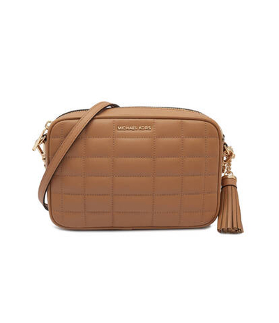 Кожаная сумка-мессенджер Michael Kors - коричневый(32R4GJ6M8L)