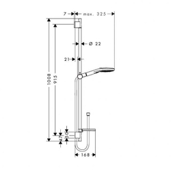 Душевой гарнитур Hansgrohe Raindance Select 120 3jet 90 (хром) 26621000
