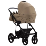 Коляска 2в1 Bebetto MAGNUM LIGHT SE light se 06 (т.бежевый) черная рама