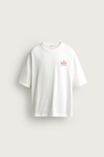 ФУТБОЛКА СВОБОДНОГО КРОЯ С КОНТРАСТНЫМ ПРИНТОМ — ZARA · 6224/322