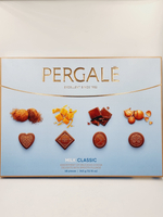 Набор конфет Pergale Milk Classic в молочном шоколаде с начинками (шоколадная, карамельная, трюфельная, с фундуком) 343 г (из Литвы)
