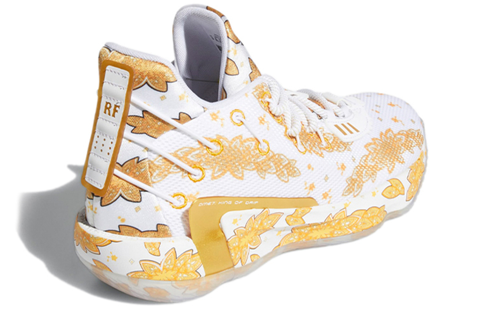 Dame 7 Ric Flair x Dame 7 Adidas Gca "White Gold Metallic"