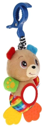 341387/Текстильная игрушка подвеска мишка с вибрацией на блистере Умка/RTH-BEAR/1