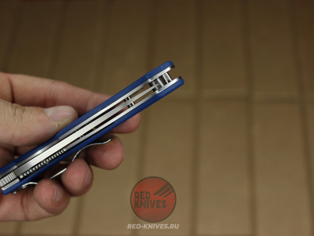 Нож Spyderco Tenacious LTW - синяя рук., белый клинок RK-417