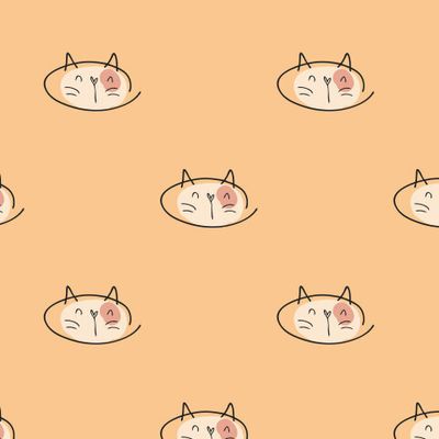 Пятнистый котик, оранжевый