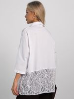 Рубашка с кружевом Джей (белая) Б16340-10М LT Collection