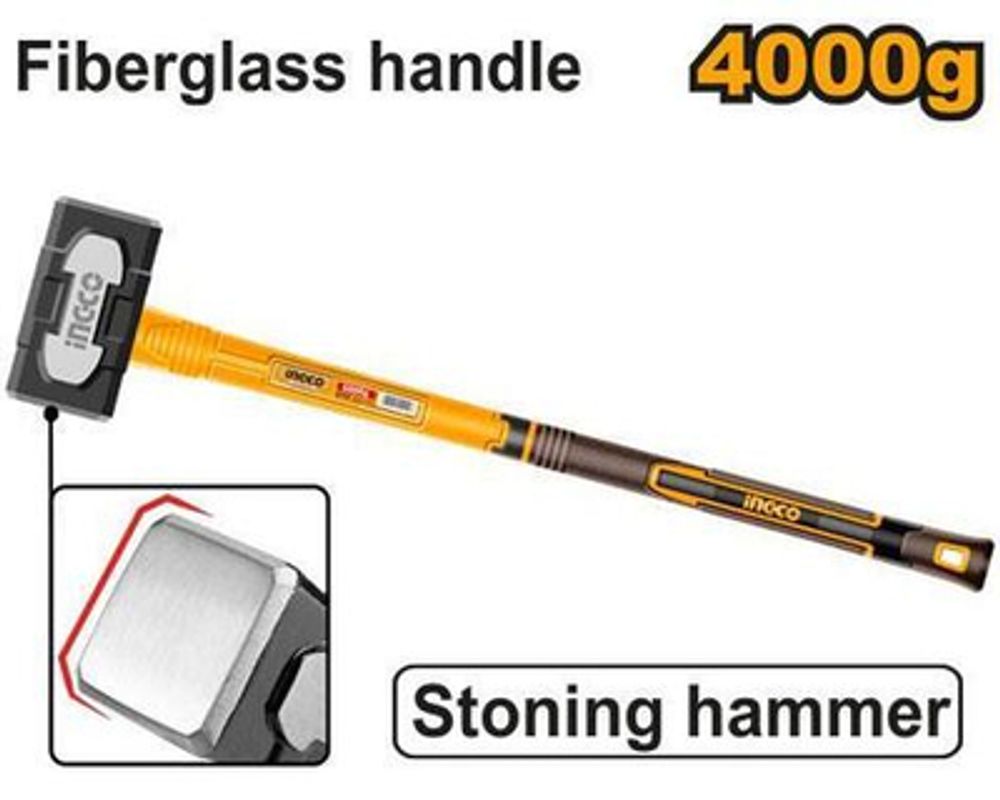 Кувалда с фиберглассовой рукояткой INGCO HSTH83498 4 кг