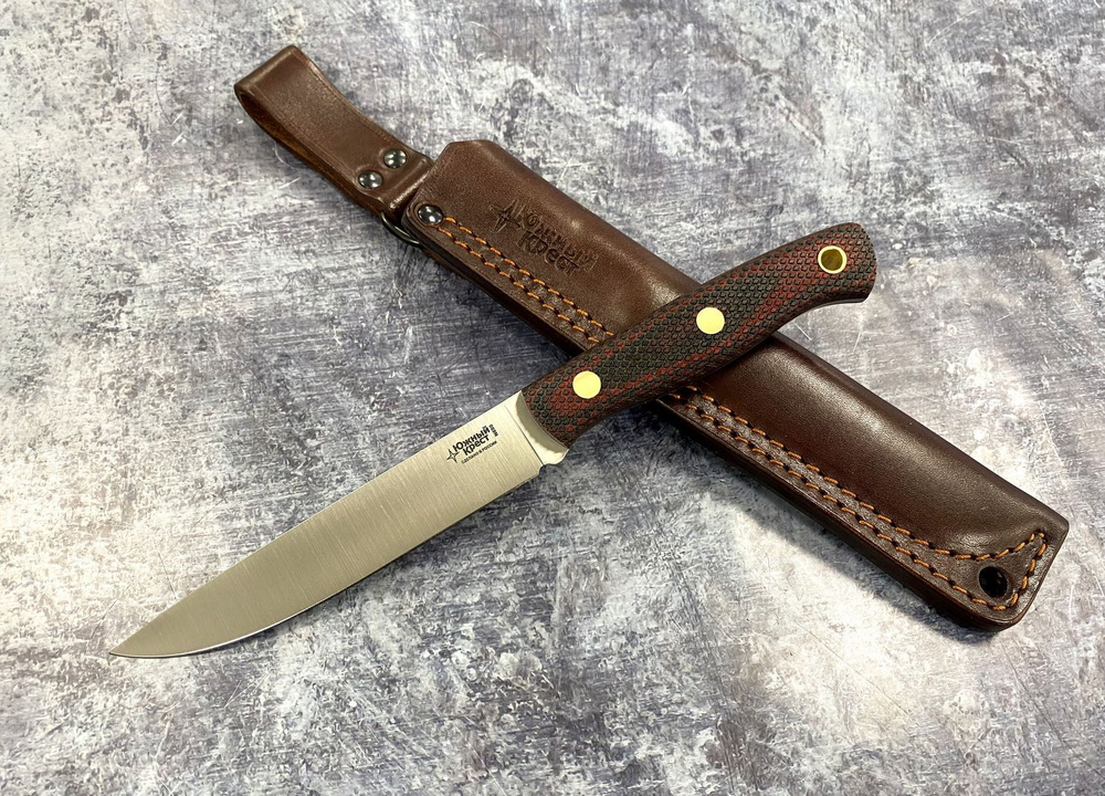 Нож Slender M, N690, микарта красно-черная, 212.0954