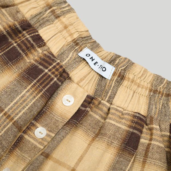Шорты Plaid Boxer бежевые - фото 2
