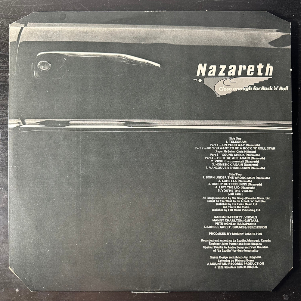 Nazareth – Close Enough For Rock 'N' Roll (Англия 1976г.)