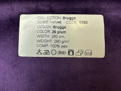 Бархат Brugge plum (Брюгге плум) 26