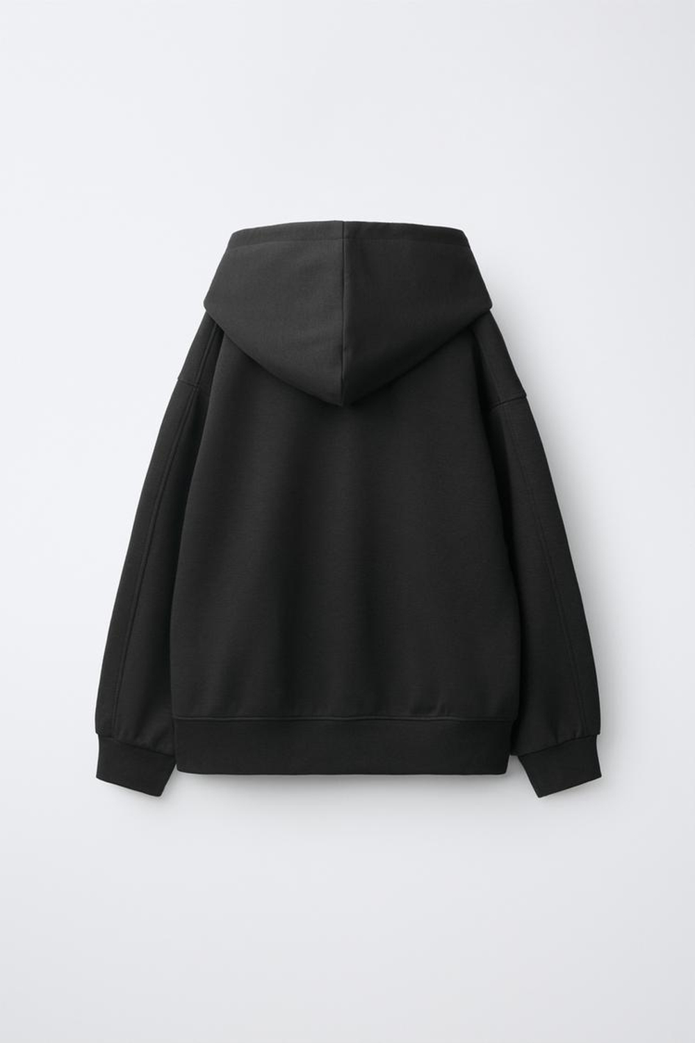 ZARA КОМПЛЕКТ ИЗ ХУДИ И БРЮК С НАДПИСЬЮ, СЕРЫЙ