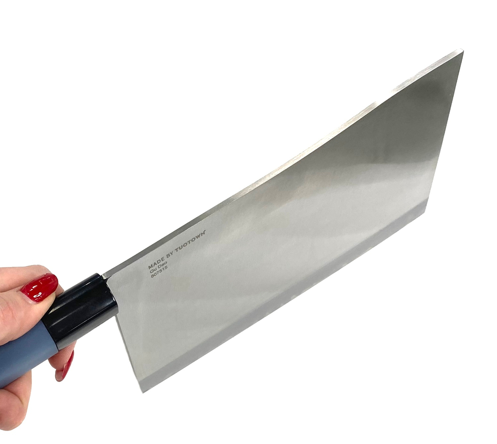 Кухонный топорик TuoTown Gu Dao Tradition 19.8 см,VG-10 Damascus, силикон, арт.807515