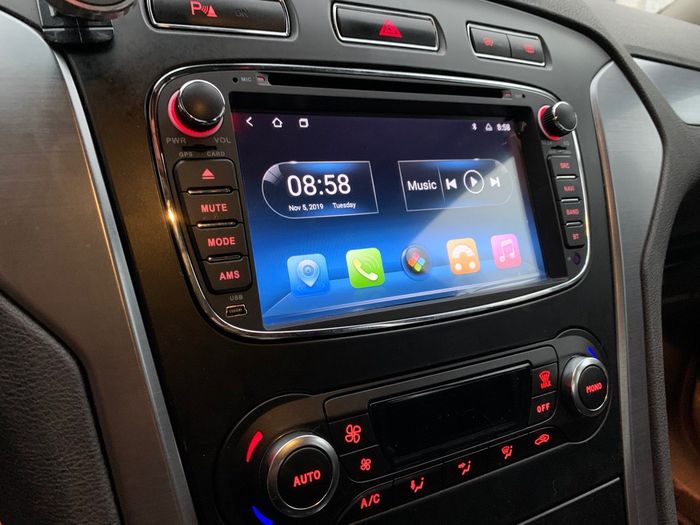 Магнитола для Ford - Kuberg KR-7005B-S10 Android 10, Быстрая, 4G SIM-слот