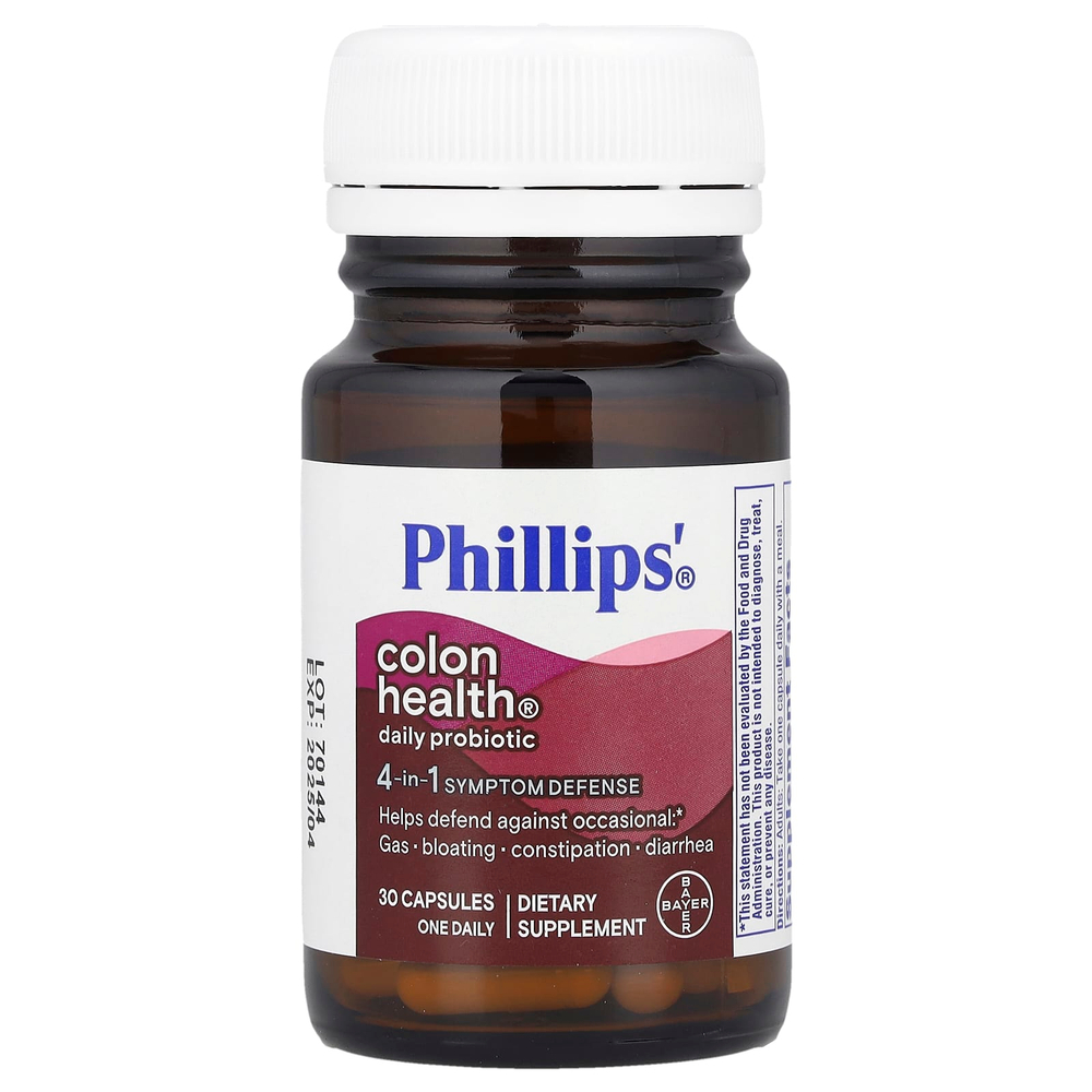 Phillip's, пробиотик Colon Health® для ежедневного приема, 30 капсул
