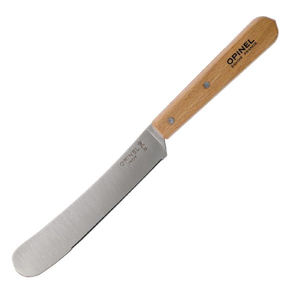 Цена наНож столовый Opinel, деревянная рукоять, блистер, нержавеющая сталь