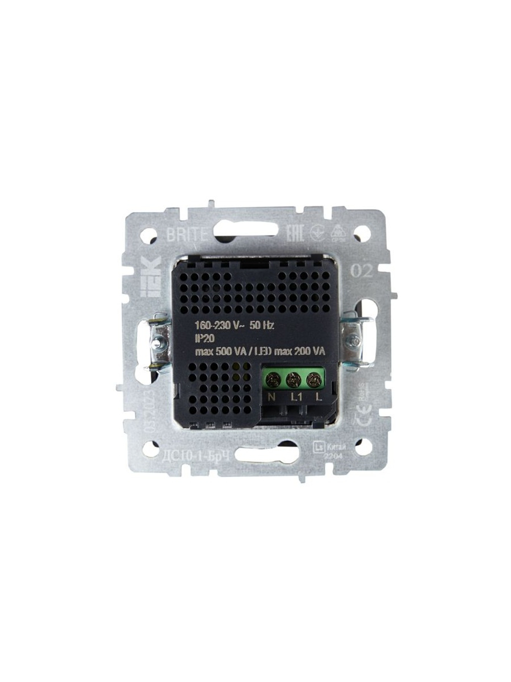 Датчик движения BRITE ДС10-1-БрЧ механизм черн. IEK BR-MS10-N-150-05-K02
