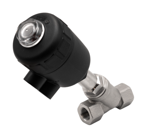Угловой клапан с пневмоуправлением (пластик) EMCP-40-100DS1