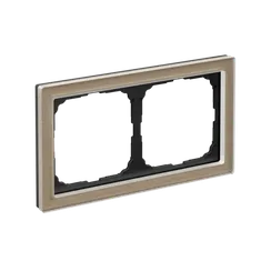 Рамка стеклянная на 2 поста Systeme Electric ArtGallery Pure Шампань GAL320502