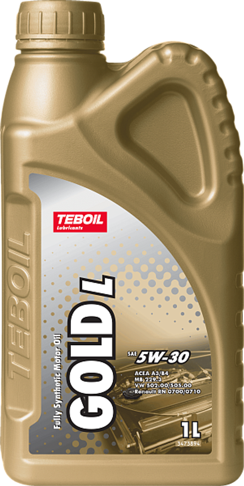 Моторное масло Teboil Gold L 5W-30, SP, A3/B4, синтетическое, 1 л