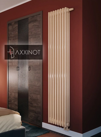 Axxinot Sentir 3190 - трехтрубный трубчатый радиатор высотой 1900 мм, нижнее подключение с термовентилем, палитра RAL