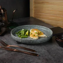 Тарелка с бортом d 26,6 см h3 см глазурь Glossy Stone Untouched Taiga P.L. Proff Cuisine [1]