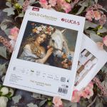Набор для вышивания нитками Luca-S, Цветочная фея, 44х35см