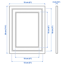 IKEA KNOPPÄNG  (ИКЕА КНОППЭНГ)  -  Рамка - белая 13x18 см