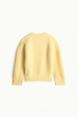 ZARA СВИТЕР ИЗ 100% ШЕРСТИ - LIMITED EDITION, ЖЕЛТЫЙ