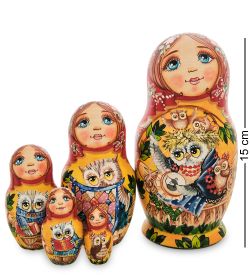 Народные промыслы МР-16/26-B Матрешка 5м «Мария с совами»