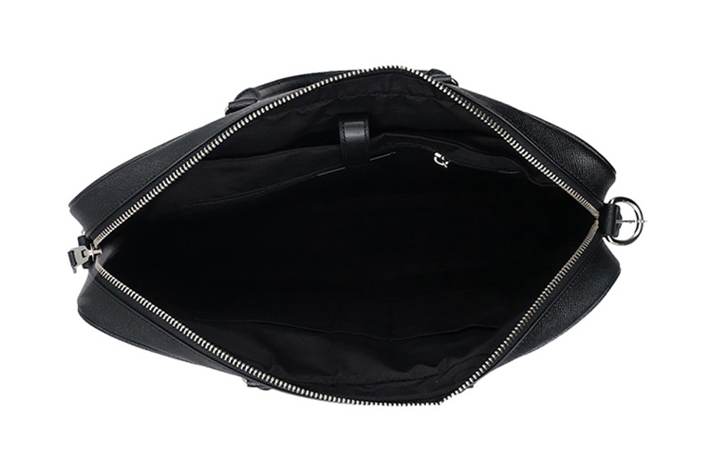 COACH Beckett Leather Handheld Laptop Bag, Briefcase, Shoulder Bag Large Men"s Black