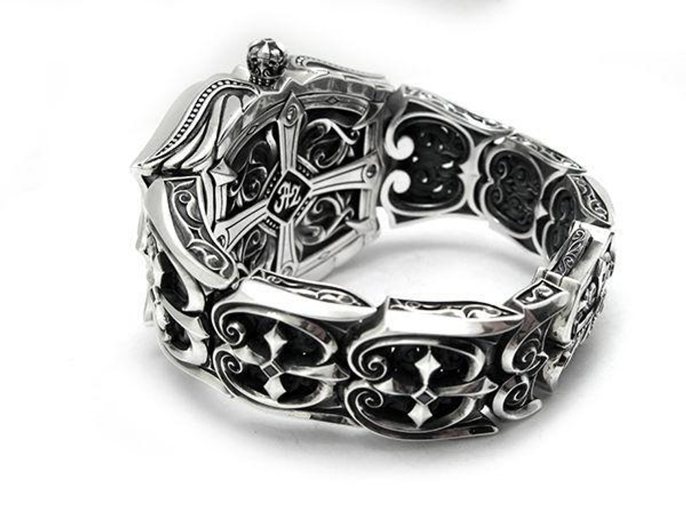 Часы из серебра Great Cross AZW-002BS
