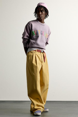ZARA - FRUIT OF THE LOOM™ ТОЛСТОВКА С ПРИНТОМ, СИРЕНЕВЫЙ