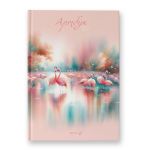 Артбук (скетчбук), глянцевая ламинация, блок белый, 7Бц, A4 100 г/м², сшивка 64 л. 4 шт, Розовый фламинго 01653, Светоч А241
